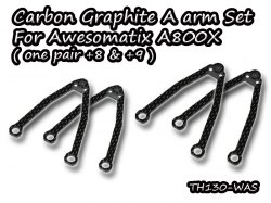 Carbon Graphite A arm Set for Awesomatix A800X