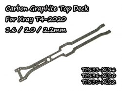 Carbon Graphite Upper Deck 1.6mm For Xray T4-2020