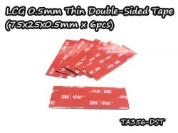 LCG 0.5mm Thin Double-Sided Tape(75x25x0.5mm x6pcs)