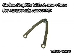 Carbon Graphite Wide A arm +9mm for Awesomatix A800MMX