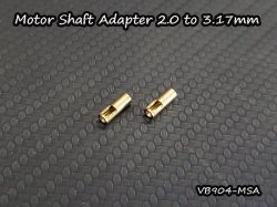 Motor Shaft Adapter 2.0 to 3.17mm (2 pcs)