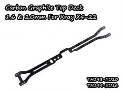 Carbon Graphite Upper Deck 2.0mm For Xray X4-22