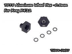7075 Aluminum Wheel Hex -0.5mm For X4'22