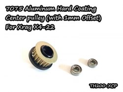 7075 Aluminum Hard Coating Center pulley (with 1mm offset) For X4'22  23
