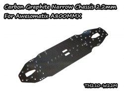 Carbon Graphite Narrow Chassis 2.2mm for Awesomatix A800-MMX