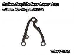 Carbon Graphite Rear Lower Arm -1mm For Mugen MTC2