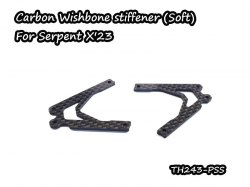 Carbon Wishbone stiffener (Soft) For Serpent X23