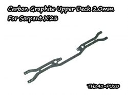 Carbon Graphite Upper Deck 2.0mm For Serpent X23