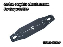 Carbon Graphite Chassis 2.2mm For Serpent X23