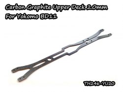 Carbon Graphite Upper Deck 2.0mm For Yokomo BD11