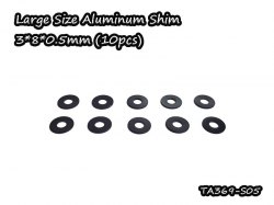 Large Size Aluminum Shim 3*8*0.5mm(10)
