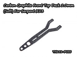 Carbon Graphite Front Split Upper Deck 2.0mm Soft For Serpent X23