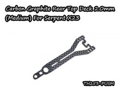 Carbon Graphite Rear Split Upper Deck 2.0mm Medium For For Serpent X23