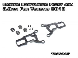 Carbon Graphite Front Suspension Arm 3.0mm For Yokomo BD12