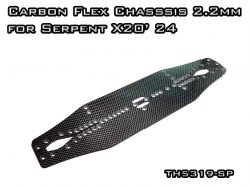 Carbon Graphite Chassis 2.2mm for Serpent X20' 24
