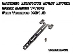 Carbon Graphite T-Type Split Upper Deck 2.0mm For Yokomo MS1.0