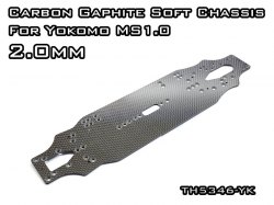 Carbon Graphite Soft Chassis 2.0mm For Yokomo MS1.0