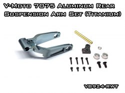 V-Moto 7075 Aluminum Rear Suspension Arm Set - Titanum color