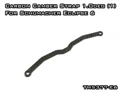 Carbon Graphite Camber Strap 1.0deg (1) Schumacher Eclipse 6