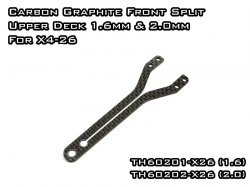 Carbon Graphite Front Split Upper Deck 2.0mm For X4-26
