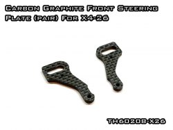Carbon Graphite Front Steering Plate (pair) For Xray X4-26