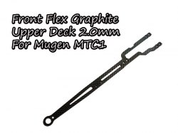 Front Flex Graphite Upper Deck 2.0mm For Mugen MTC1