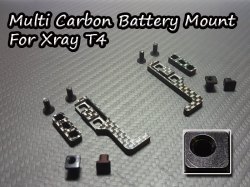 Multi Carbon Battery Mount For Xray T4