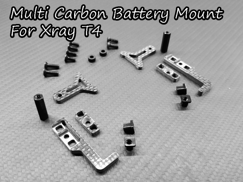 Multi Carbon Battery Mount For Xray T4 series