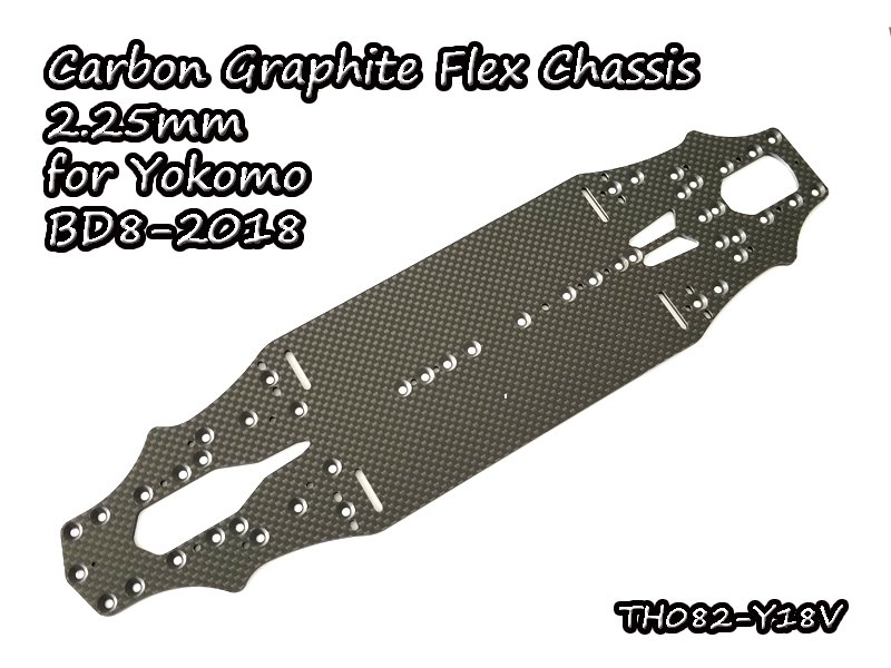 Carbon Graphite Flex Chassis 2.25mm for Yokomo BD8-2018