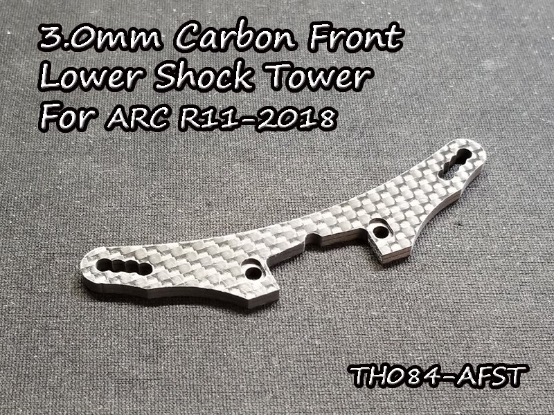 3.0mm Carbon Front Lower Shock Tower for ARC R11-2018 3.0mm Carbon Front Lower Shock Tower for ARC R11-2018