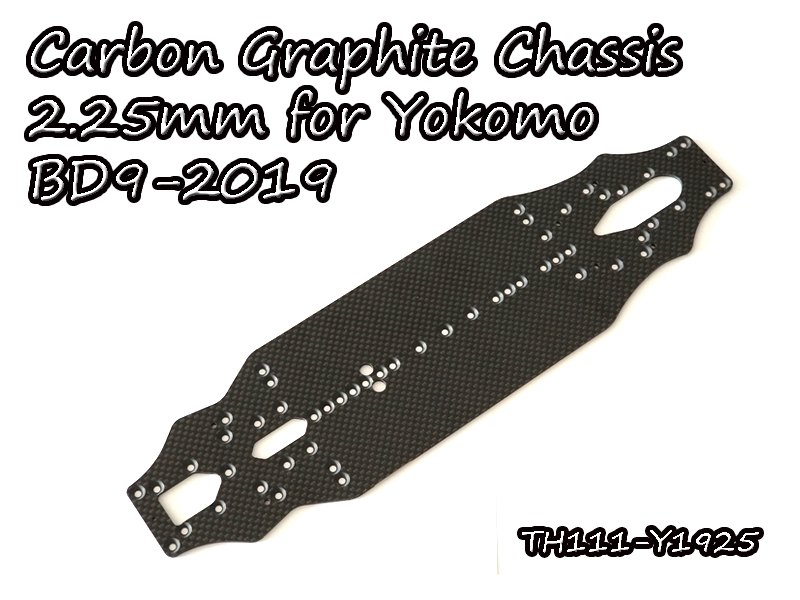 Carbon Graphite Chassis 2.25mm for Yokomo BD9-2019