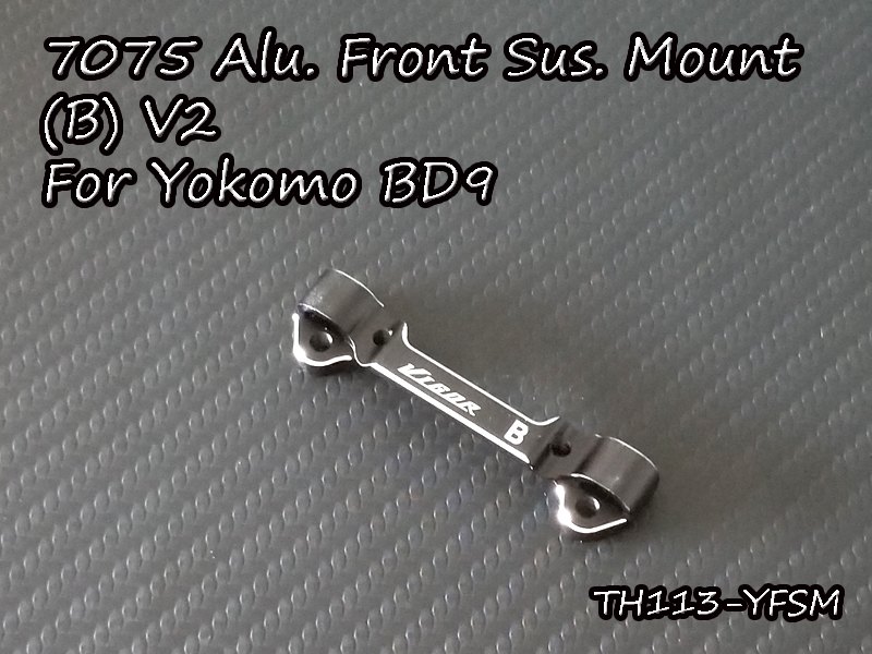 7075 Aluminum Front Suspension Mount(B) Version 2 For Yokomo BD9