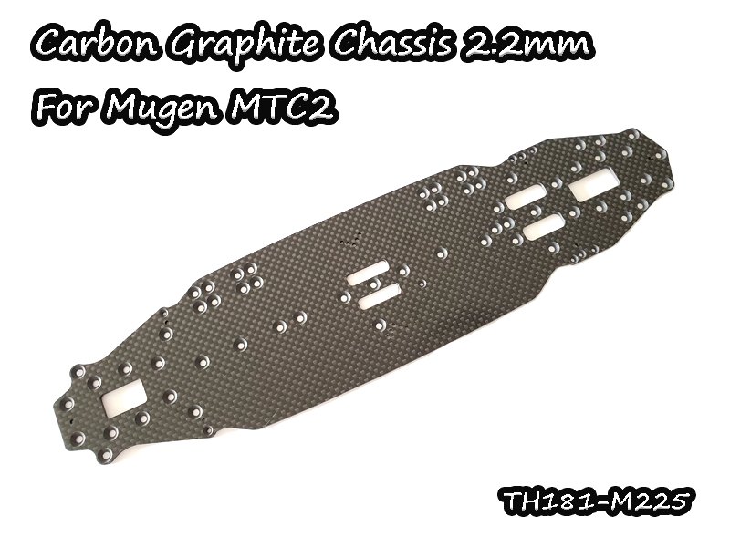 Carbon Graphite Chassis 2.25mm for Mugen MTC2