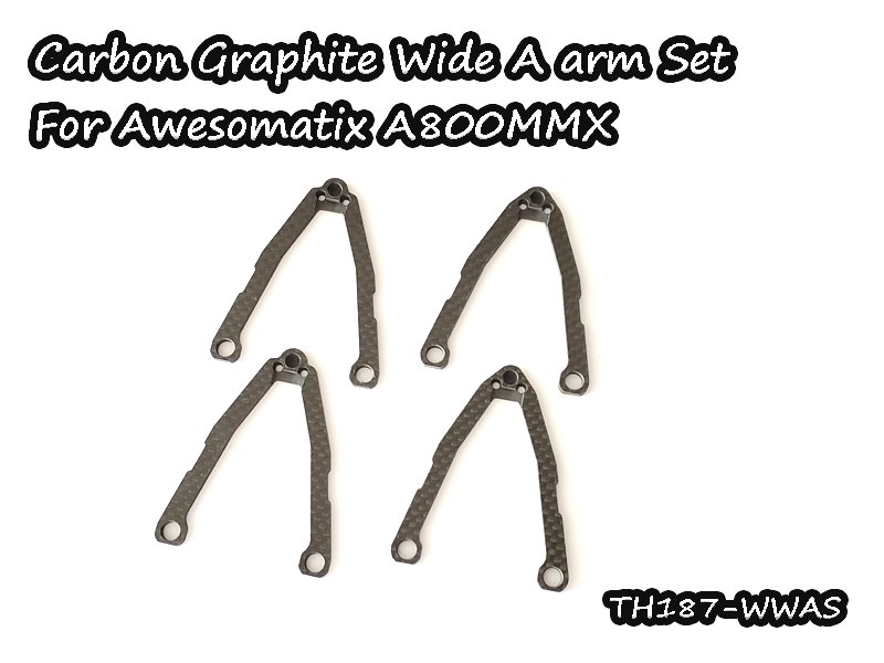 Carbon Graphite Wide A arm Set for Awesomatix A800MMX