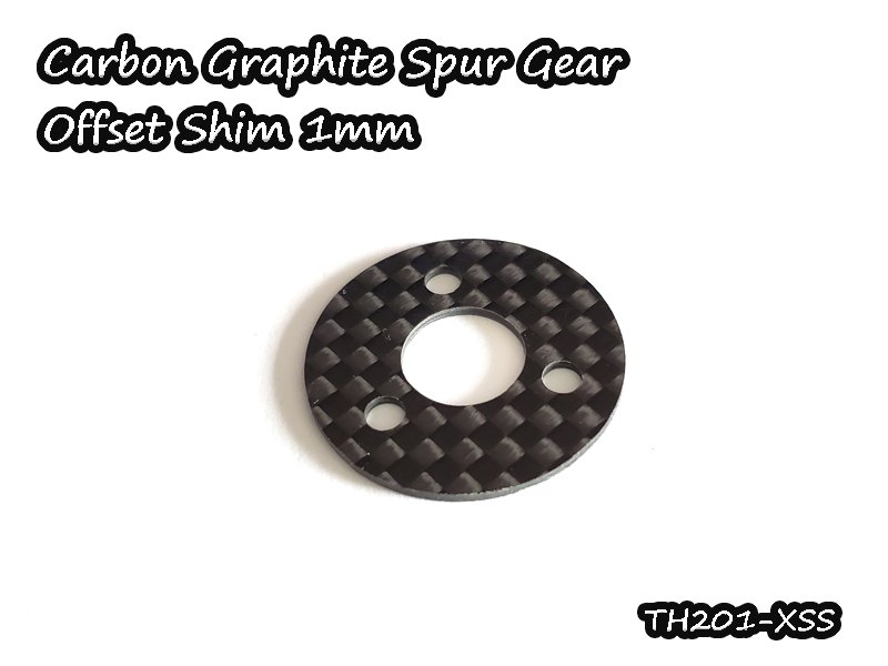 Carbon Graphite Spur Gear Offset Shim 1mm