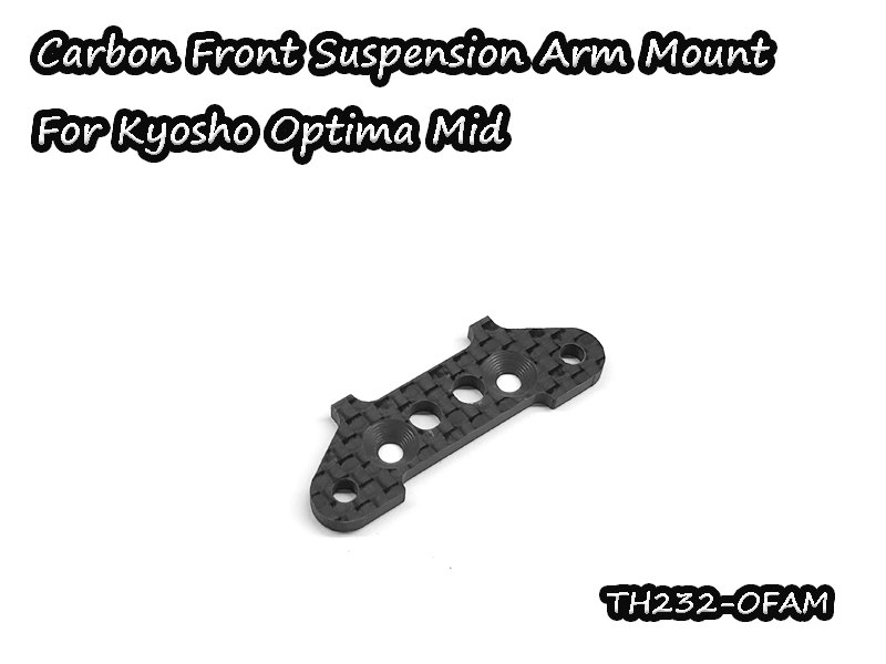 Carbon Graphite Front Suspension Arm Mount For Optima Mid