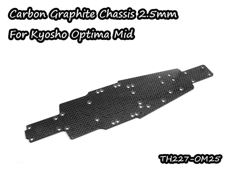 Carbon Graphite Chassis 2.5mm For Optima Mid