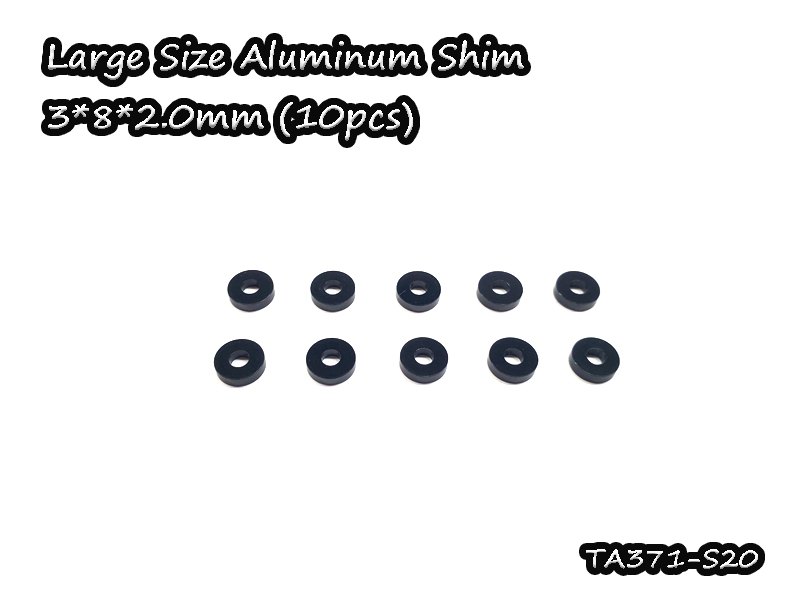 Large Size Aluminum Shim 3*8*2.0mm(10)