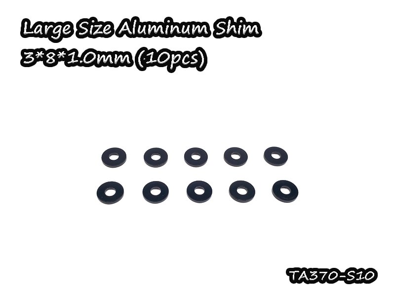 Large Size Aluminum Shim 3*8*1.0mm(10)