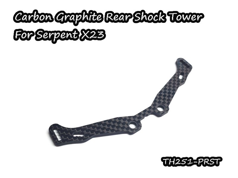 Carbon Graphite Rear Shock Tower For Serpent X23
