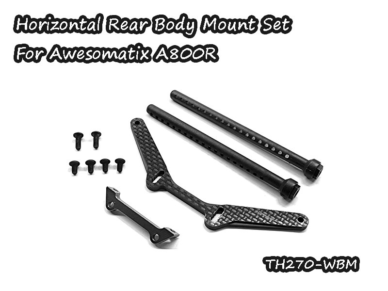 Horizontal Rear Body Mount Set For Awesomatix A800R