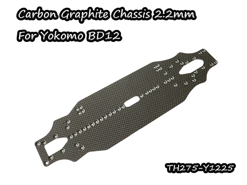 Carbon Graphite Chassis 2.2mm For Yokomo BD12