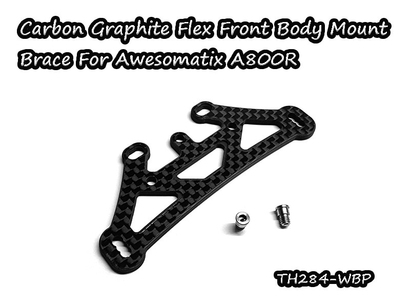 Carbon Graphite Flex Front Body Mount Brace For A800R