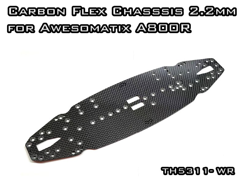 Carbon Graphite Flex Chassis 2.2mm for Awesomatix A800R