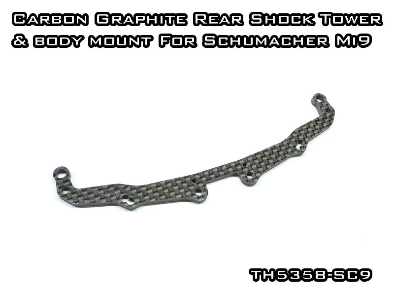Carbon Rear Horizontal Body Mount and shock Tower For Mi9 Carbon Rear Horizontal Body Mount and shock Tower For Mi9