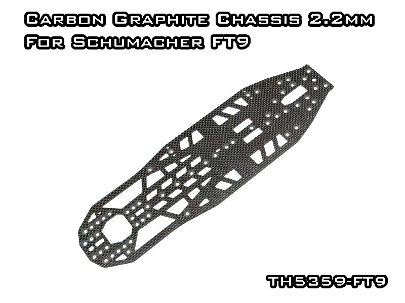 Carbon Graphite Chassis 2.2mm For Schumacher FT9