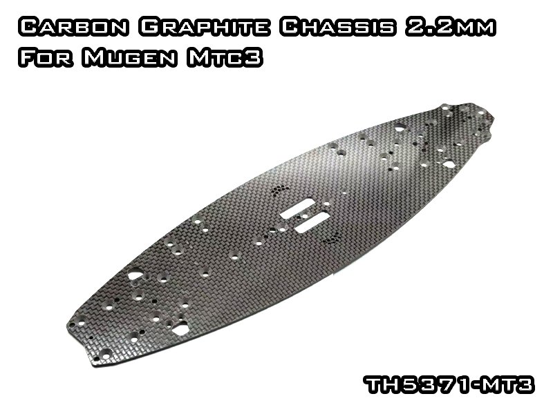 Carbon Graphite Chassis 2.25mm for Mugen MTC3