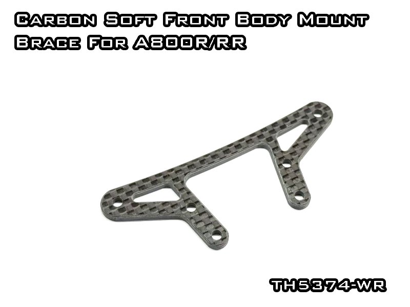 Carbon Graphite Soft Front Body Mount Brace For A800R