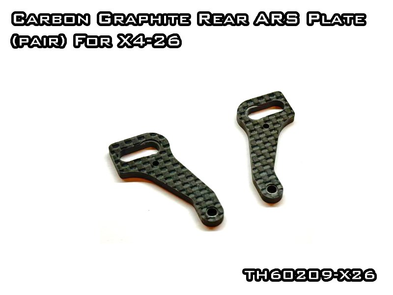 Carbon Graphite Rear ARS Plate (pair) For Xray X4-26