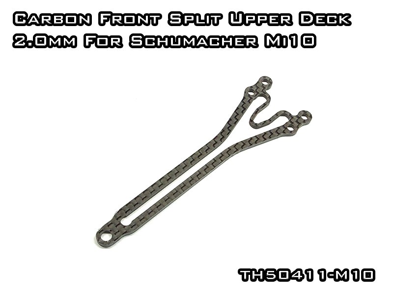 Carbon Graphite Front Split Upper Deck 2.0mm For Schumacher Mi10